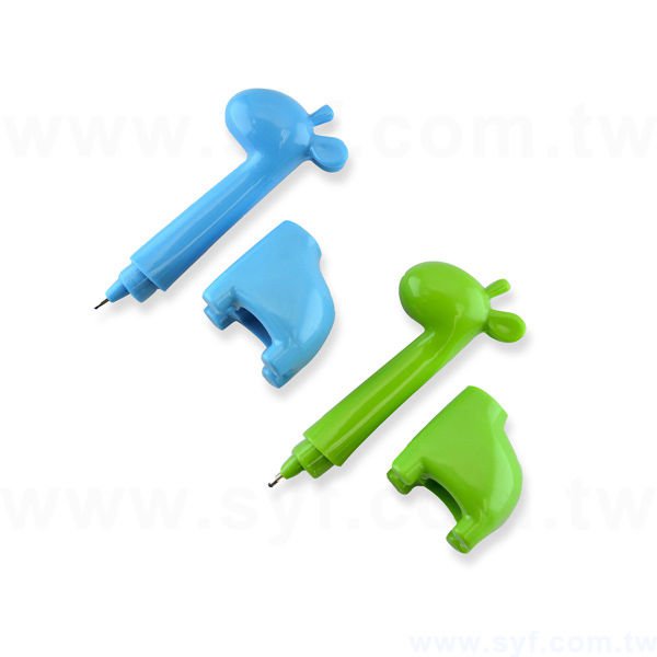 造型廣告筆-動物筆管禮品-單色原子筆-兩款式可選-採購客製印刷贈品筆